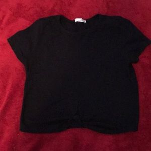 Black crop top